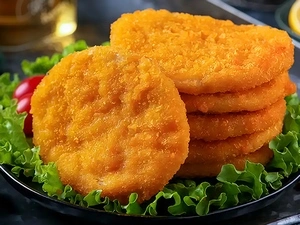 أقراص البرجر المغلفة