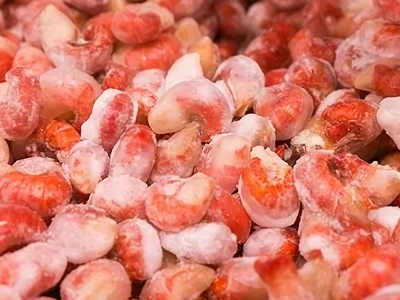 تغليف جراد البحر بالثلج